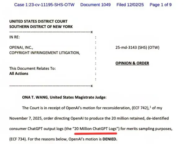 Your ChatGPT Conversations Are Evidence: Why 20 Million Logs Just Became a Privacy Wake-Up Call